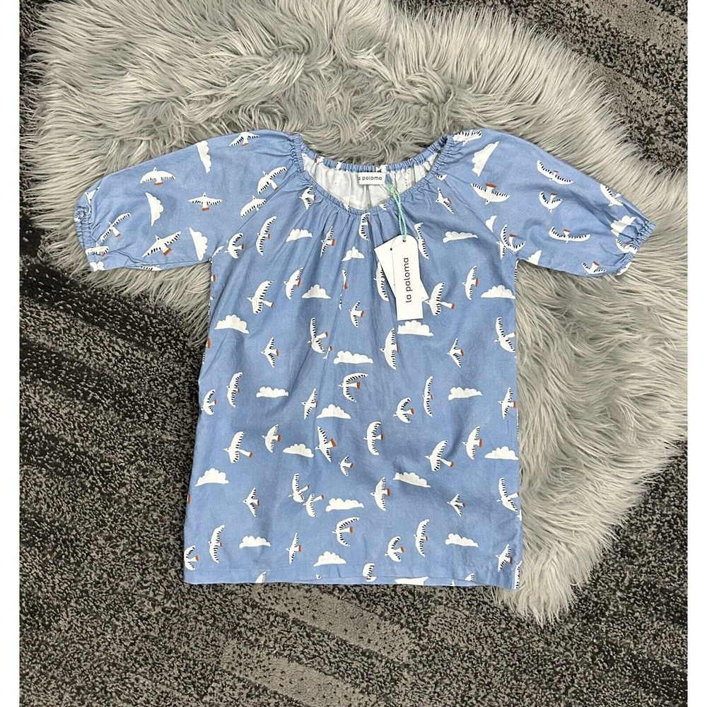 LA PALOMA Girls Parker House‎ Seaside Dress Size 4/5 (MSRP $58) NEW